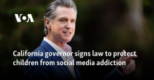 California Governor Signs Law to Protect Kids from Social Media Addiction