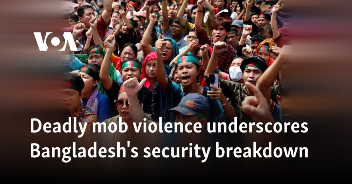 Deadly violence in Bangladesh highlights security breakdown

