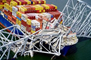 FBI Visits Ship Operated by Company Responsible for Bridge Collapse