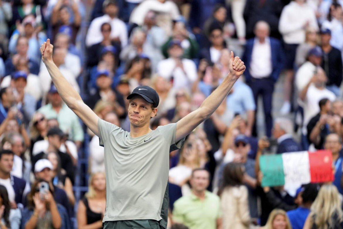 US Open men's final: Jannik Sinner beats Taylor Fritz in three sets for his 2nd Grand Slam title this year

